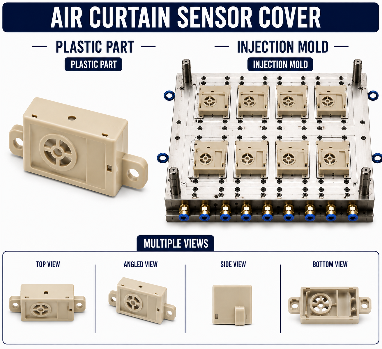 Air Curtain Plastic Sensor Cover Mould and Moulding Service